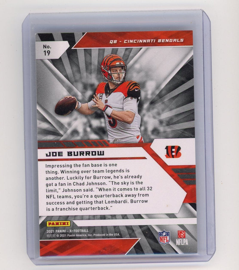 Joe Burrow 2021 Panini XR orange 