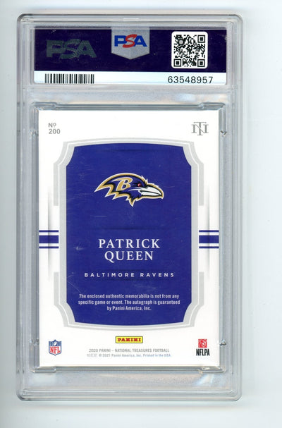 Patrick Queen 2020 Panini National Treasures RPA #'d 45/99 PSA 9