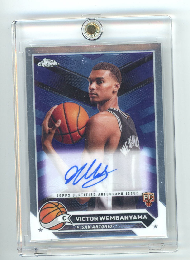 Victor Wembanyama 2023-24 Topps Chrome autograph rookie card