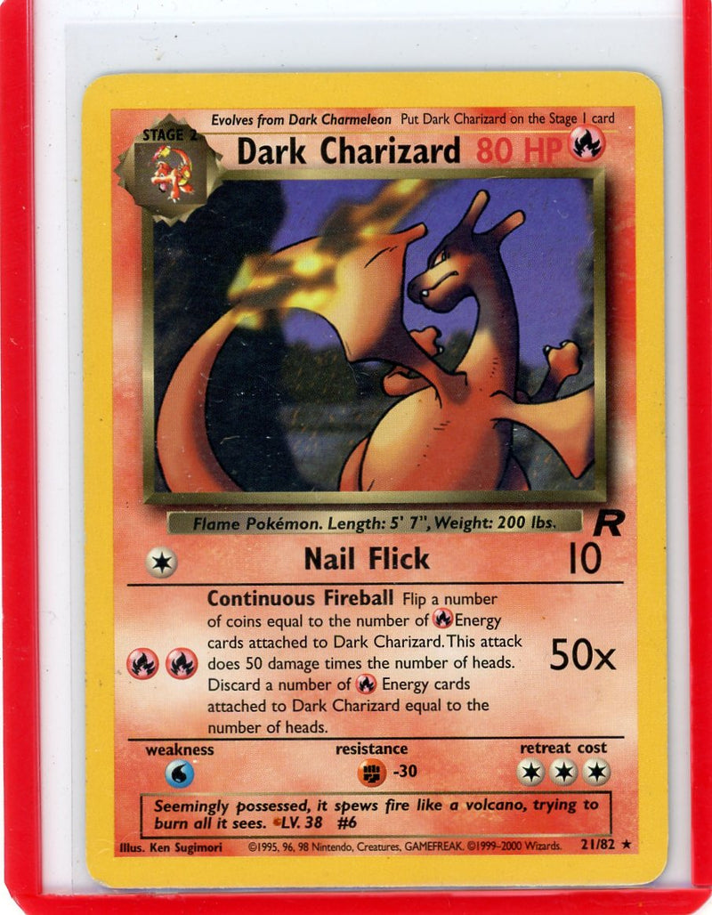 Dark Charizard 2000 Pokemon rare non holo 21/82