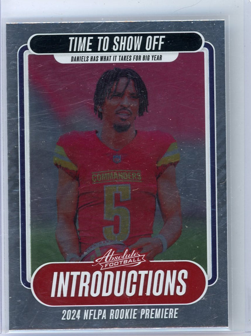 Jayden Daniels 2024 Panini Absolute Introductions rookie card