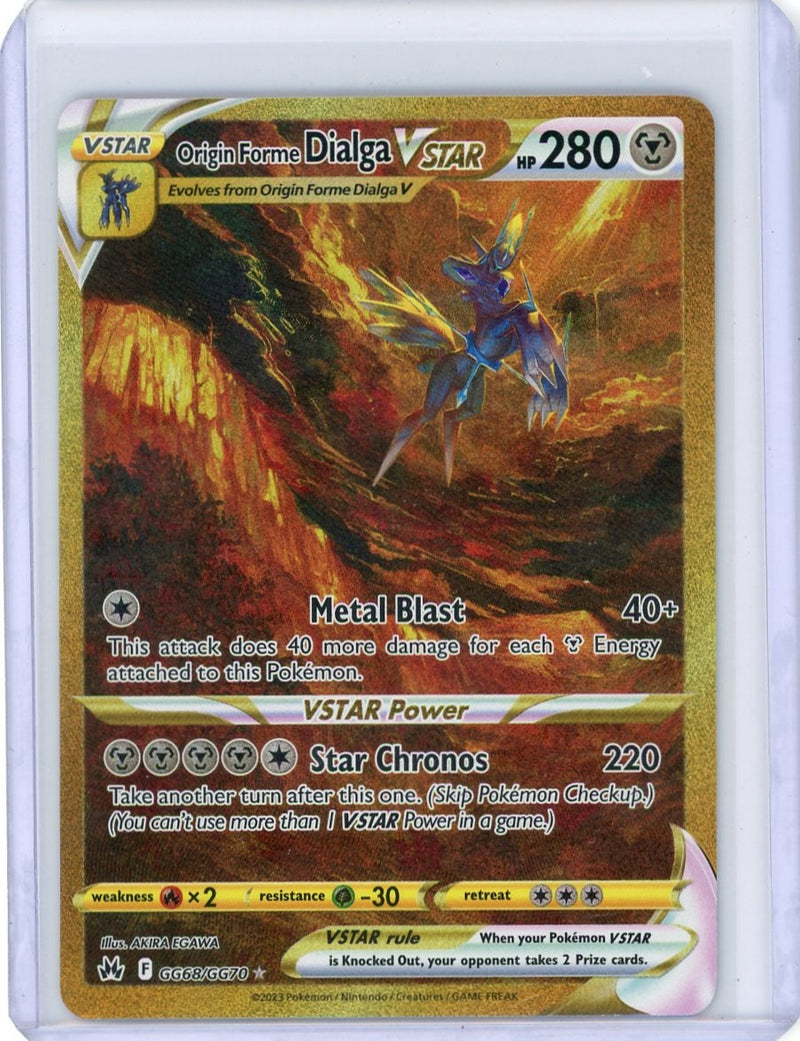 Origin Forme Dialga Vstar Pokémon Crown Zenith Gold Galarian Gallery 
