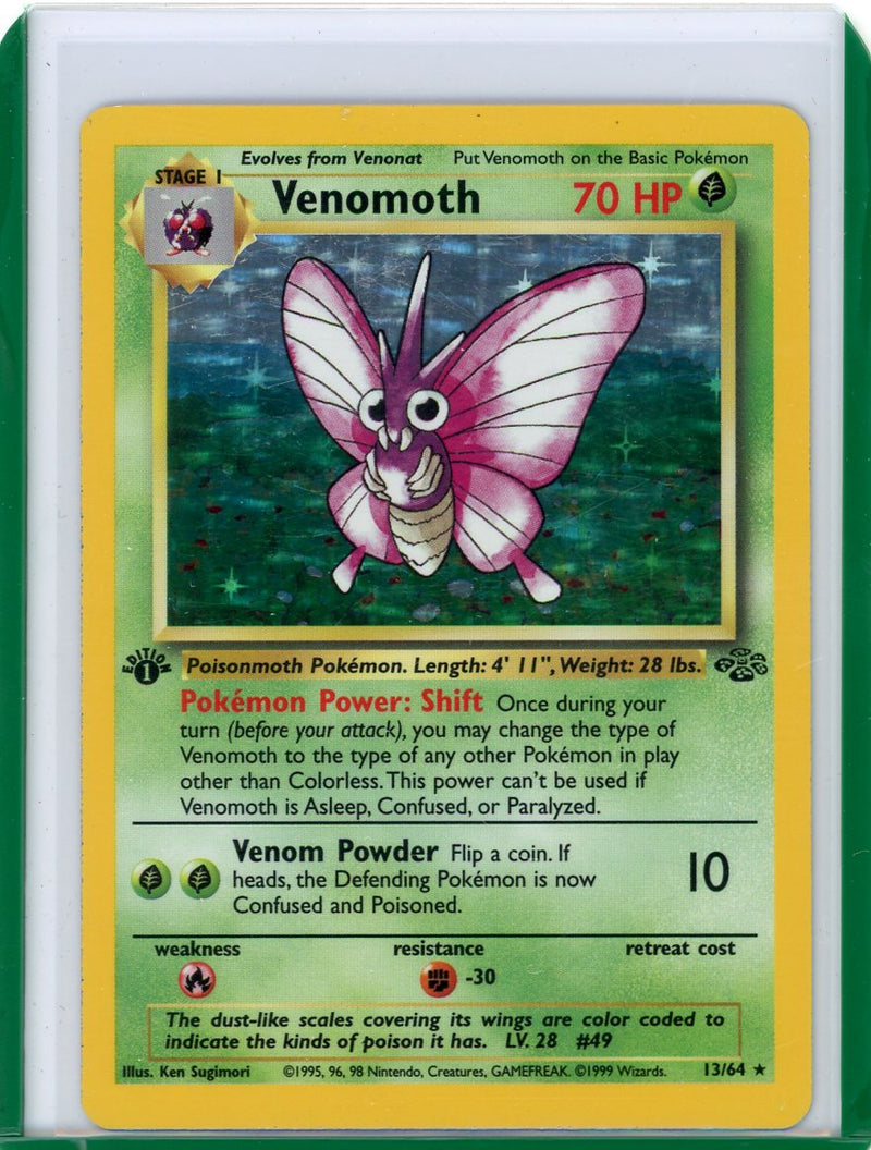 Venomoth 1999 Pokemon Jungle 1st Edition rare holo 13/64