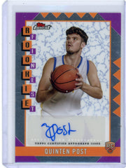 Quentin Post 2024-25 Topps Rookie Finest Auto