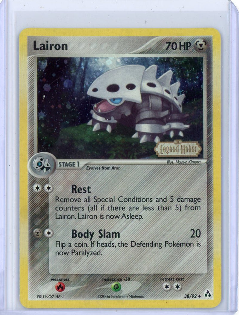 Lairon 2006 Pokemon EX Legend Maker Reverse holo 38/92