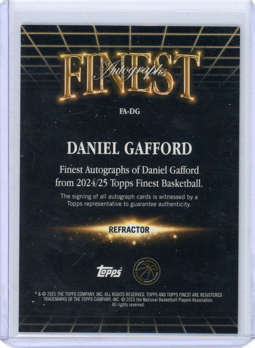 Daniel Gafford 2024-25 Topps Finest Autographs