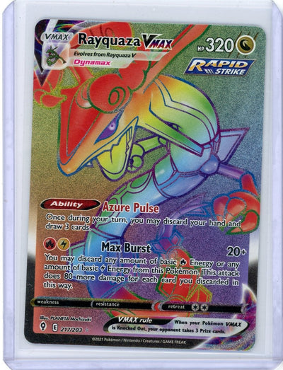 Rayquaza Vmax Pokémon Evolving Skies Rainbow Full-Art #217/203