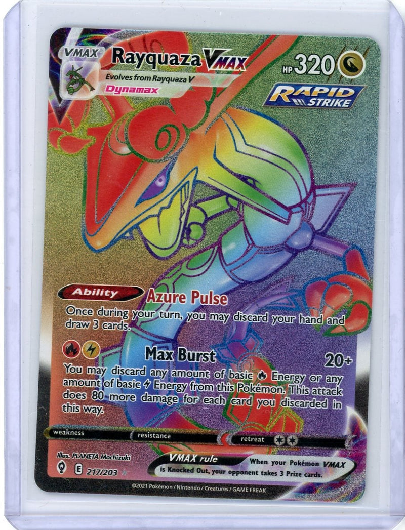 Rayquaza Vmax Pokémon Evolving Skies Rainbow Full-Art 