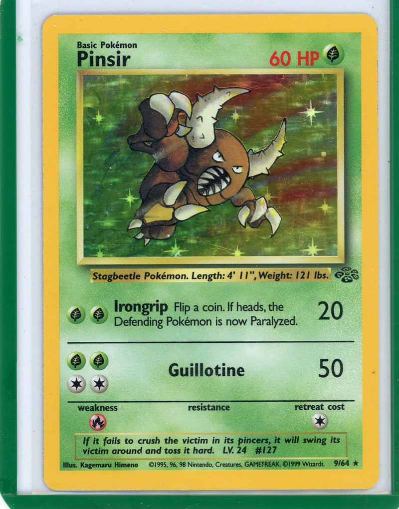 Pinsir 1999 Pokemon Jungle rare holo 9/64