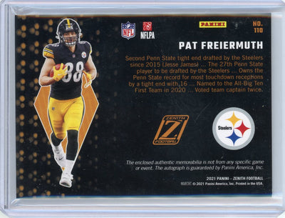 Pat Freiermuth 2021 Panini Zenith RPA #'d 094/199