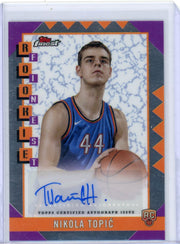 Nikola Topic 2024-25 Topps Rookie Finest Auto