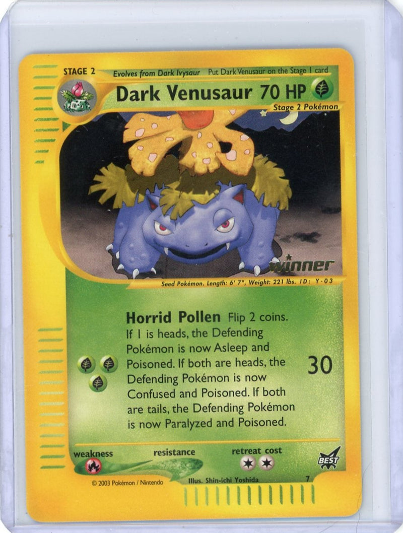 Dark Venusaur Pokémon Winner Non-Holo 