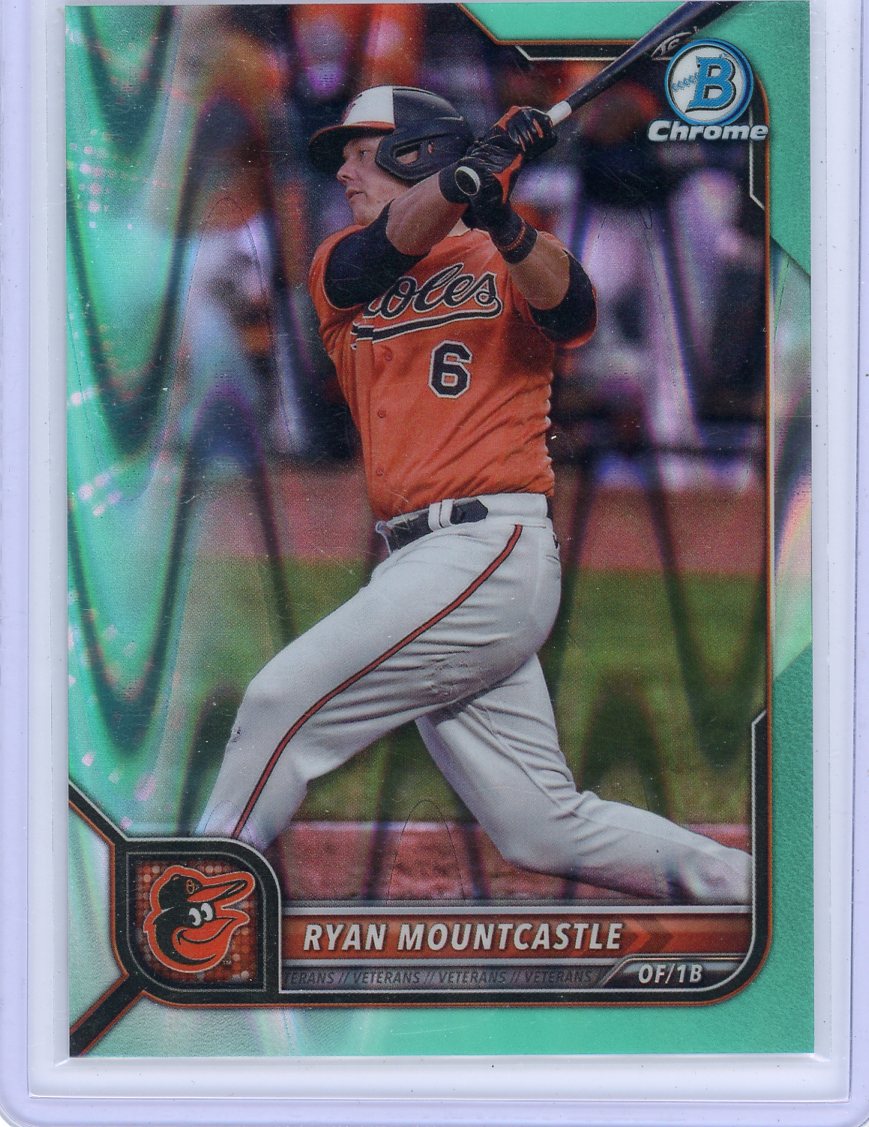 Ryan Mountcastle 2022 Bowman Chrome aqua lava refractor #'d 178/199