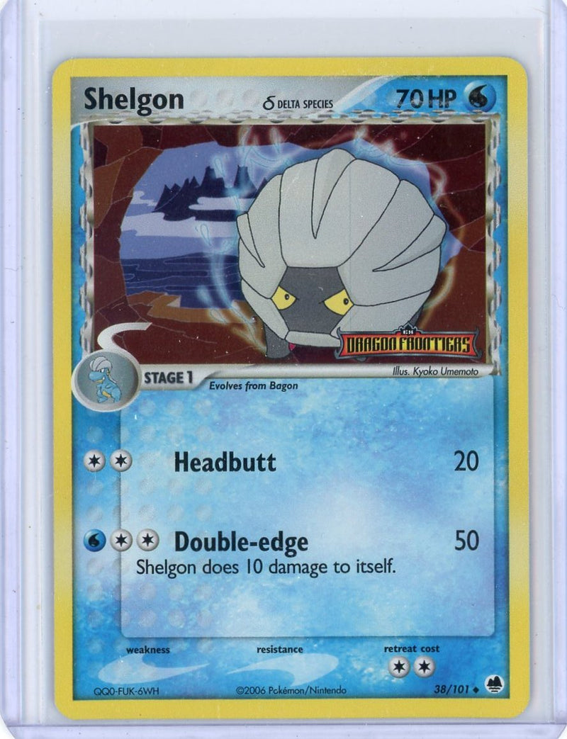 Shelgon 2006 Pokemon EX Dragon Frontiers Reverse holo 38/101