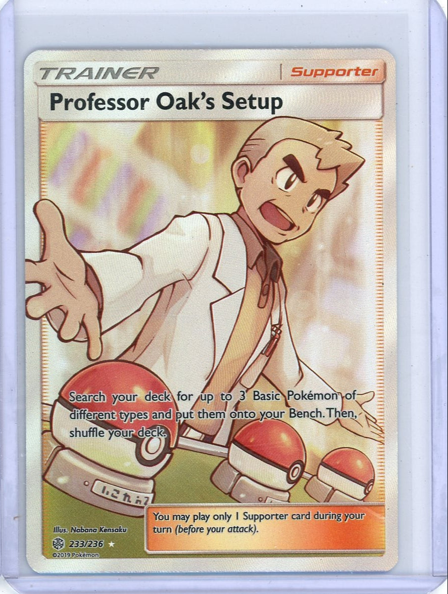 Professor Oak's Setup Pokémon Cosmic Eclipse Full-Art #233/236