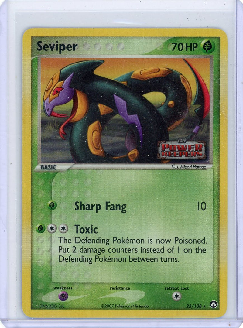 Seviper 2007 Pokemon EX Power Keepers rare Reverse holo 23/108