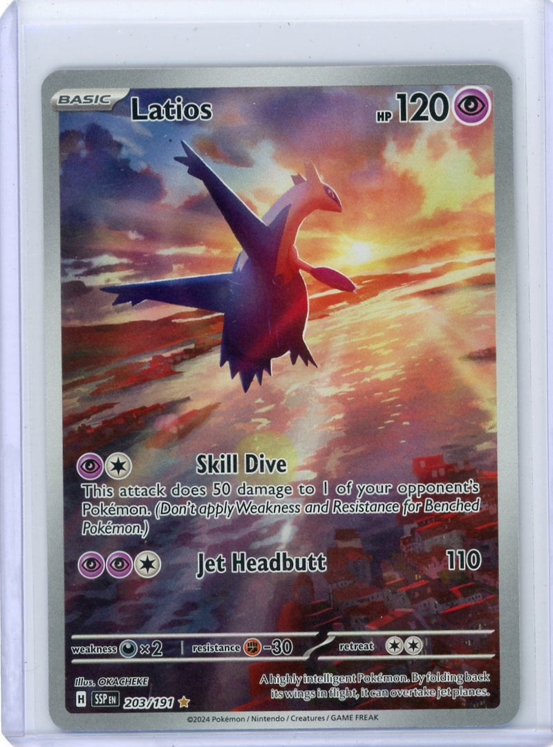 Latios Pokémon Surging Sparks Illustration Rare 