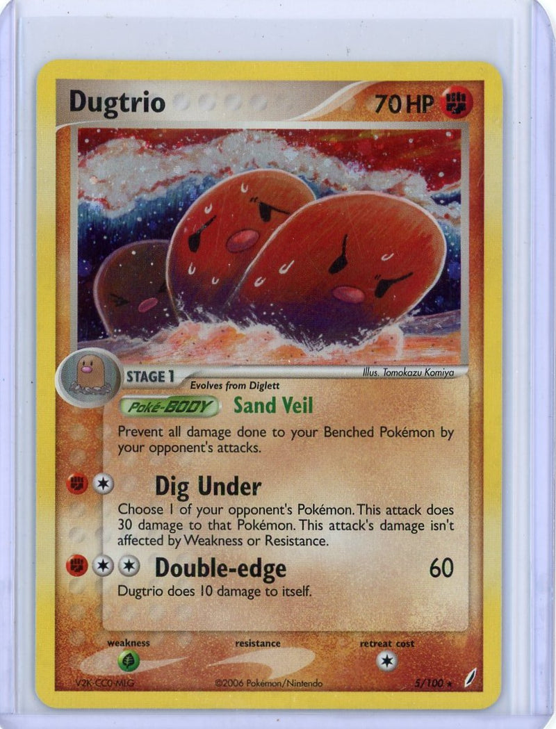 Dugtrio 2006 Pokemon Reverse holo 5/100