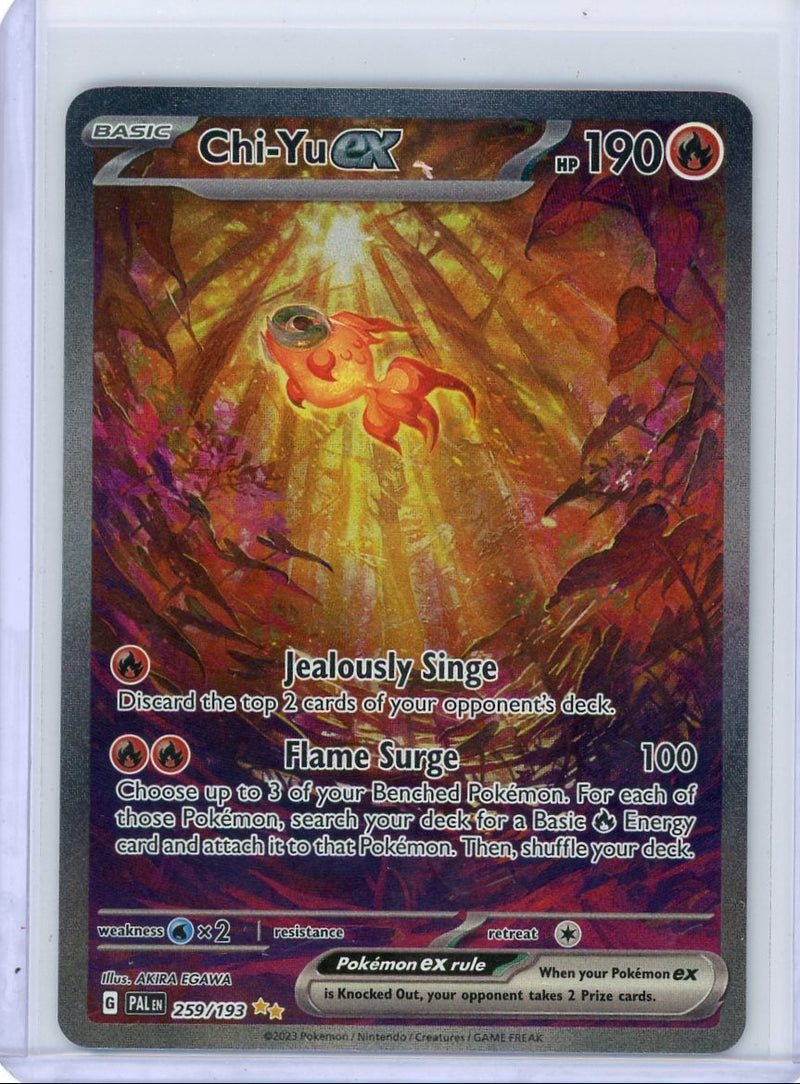 Chi-Yu ex Pokémon Paldea Evolved Special Illustration Rare 