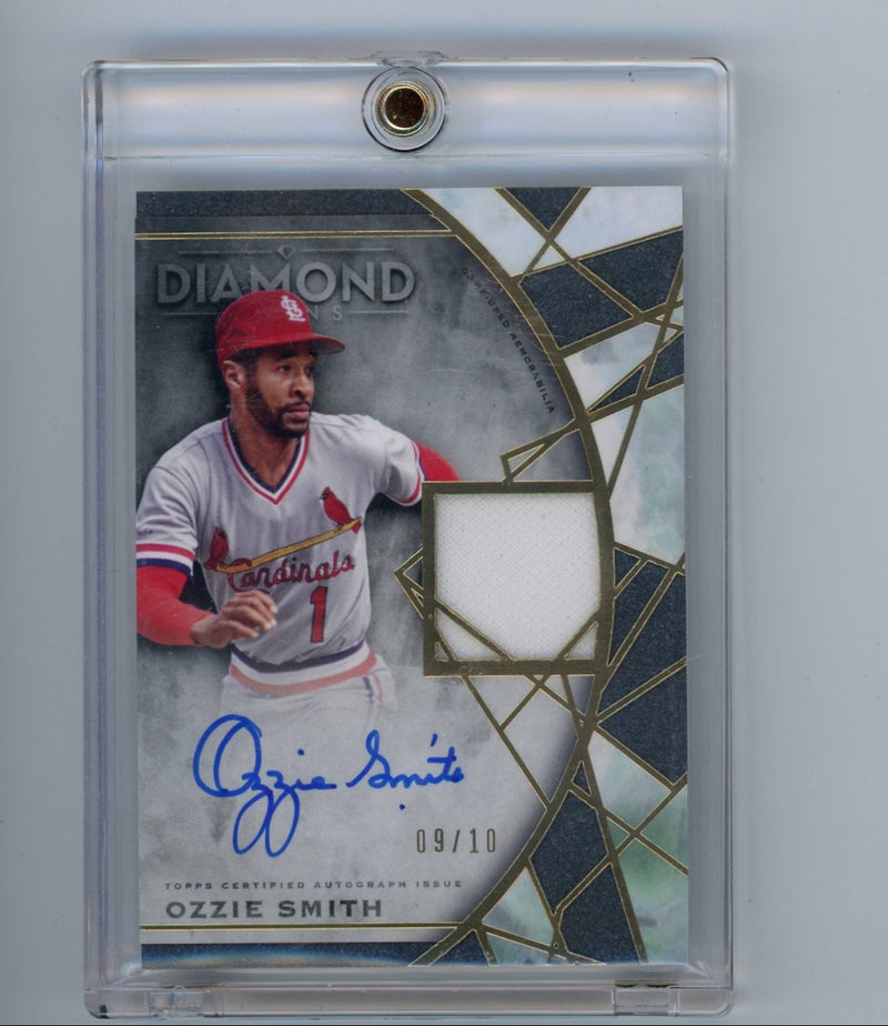 Ozzie Smith 2022 Topps Diamond Icons Patch Autograph 