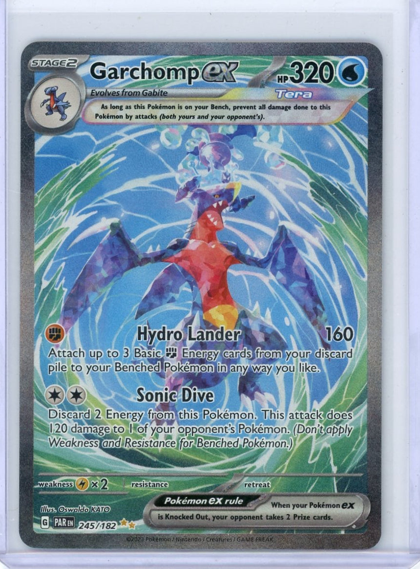 Garchomp ex Pokémon Paradox Rift Special Illustration Rare #245/182