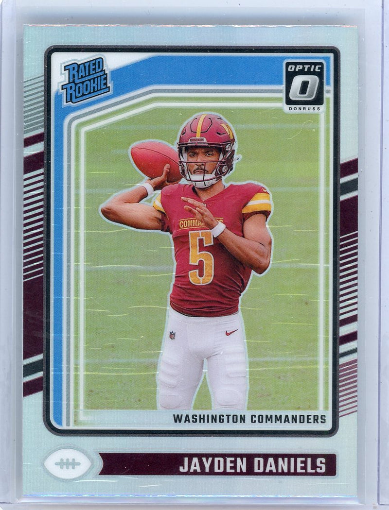 Jayden Daniels 2024 Panini Donruss Optic Rated Rookie Holo 