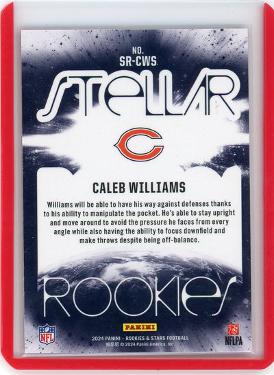 Caleb Williams 2024 Panini Rookies & Stars Stellar Rookies red checkerboard rookie card