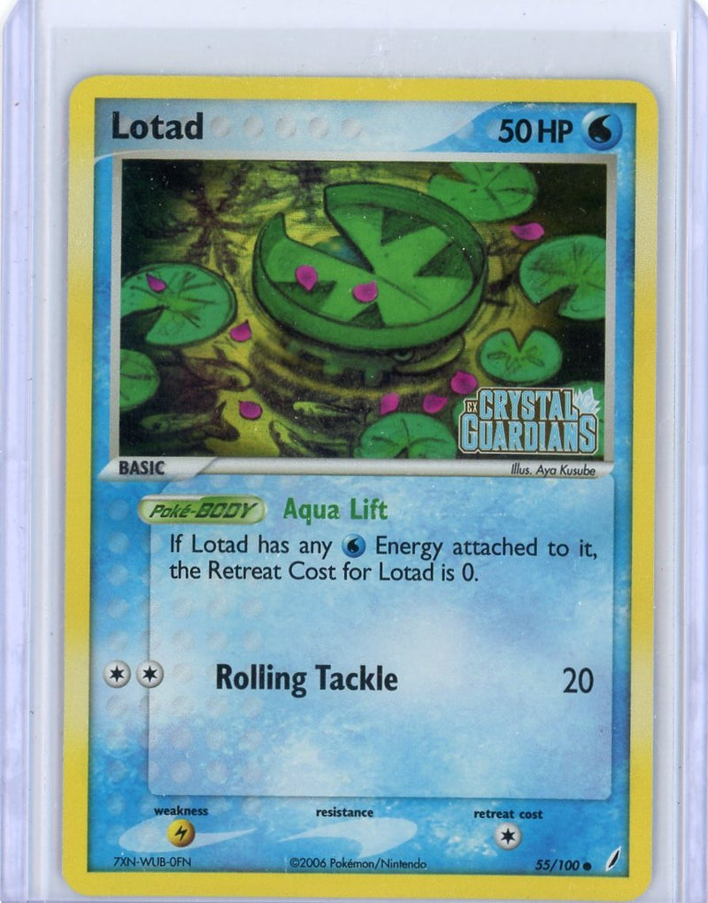 Lotad 2006 Pokemon EX Crystal Guardians Reverse holo 55/100