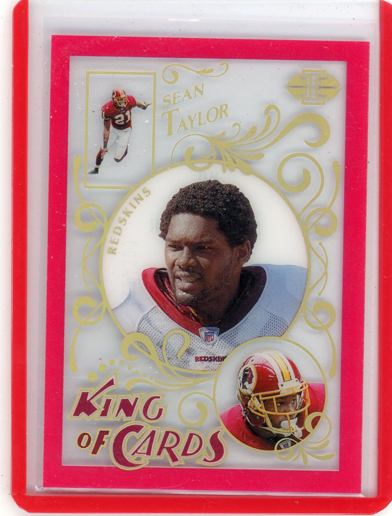 Sean Taylor 2021 Panini Illusions King of Cards red 