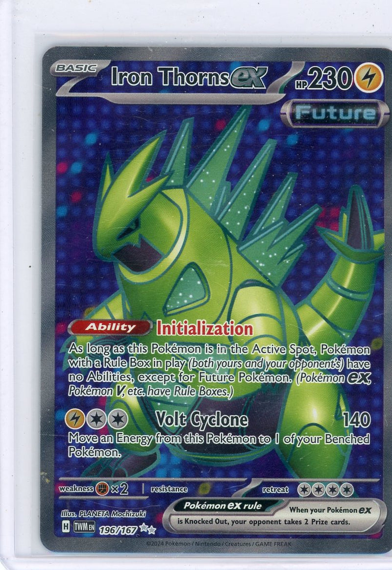 Iron Thorns EX 2024 Pokemon Twilight Masquerade rare holo 196/167