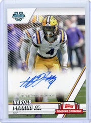 Harold Perkins Jr. 2024 Bowman U Topps International Trading Card Day autograph #'d 05/35
