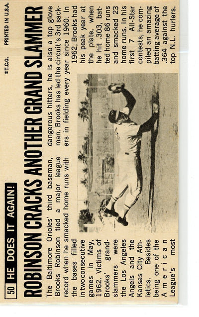 Brooks Robinson 1964 Topps Giants #50