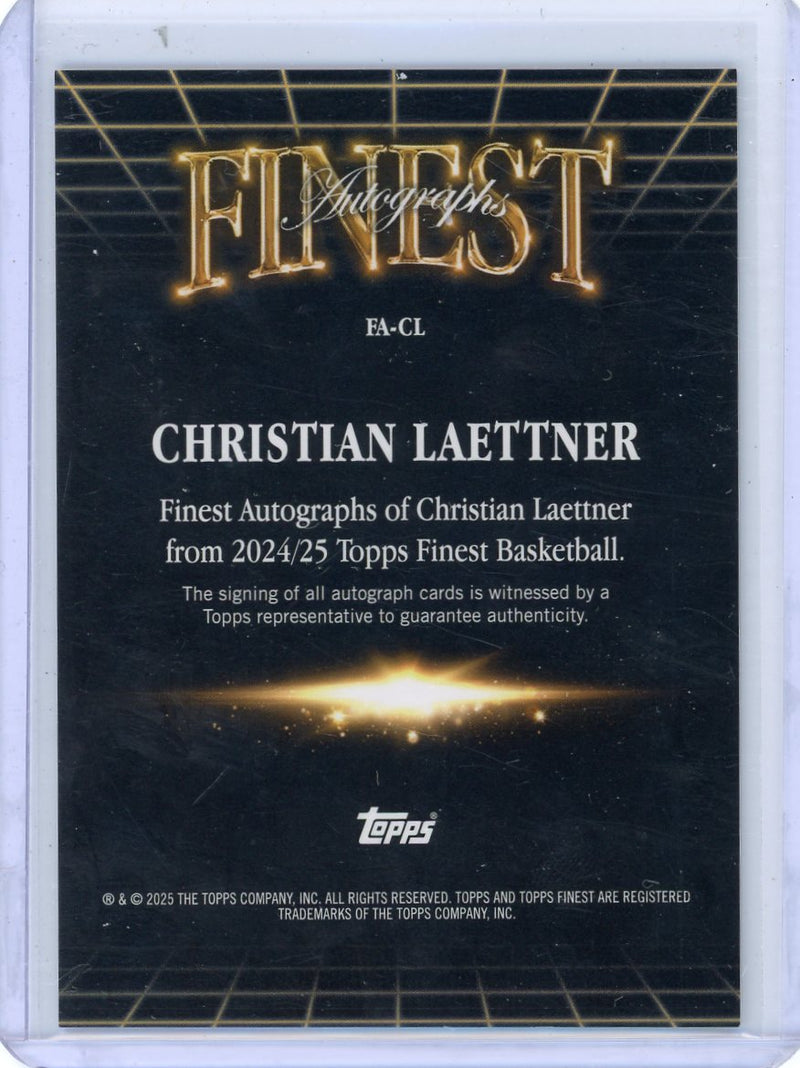 Christian Laettner 2024-25 Topps Finest Autographs