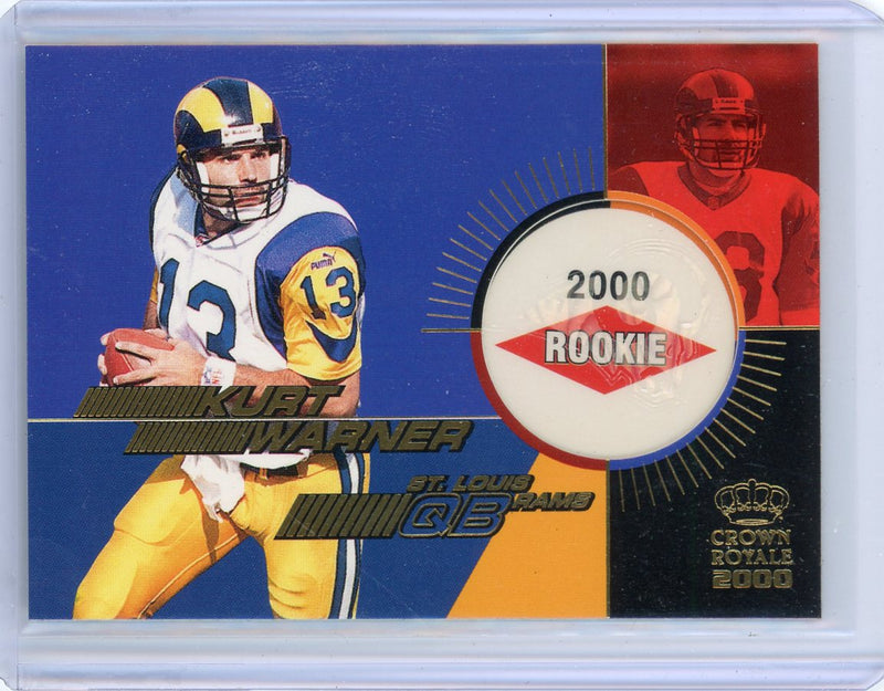 Kurt Warner In the Pocket (Thomas Jones rookie) 2000 Crown Royale