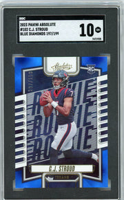 CJ Stroud 2023 Panini Absolute Blue Diamond rookie card #'d 197/199 SGC 10