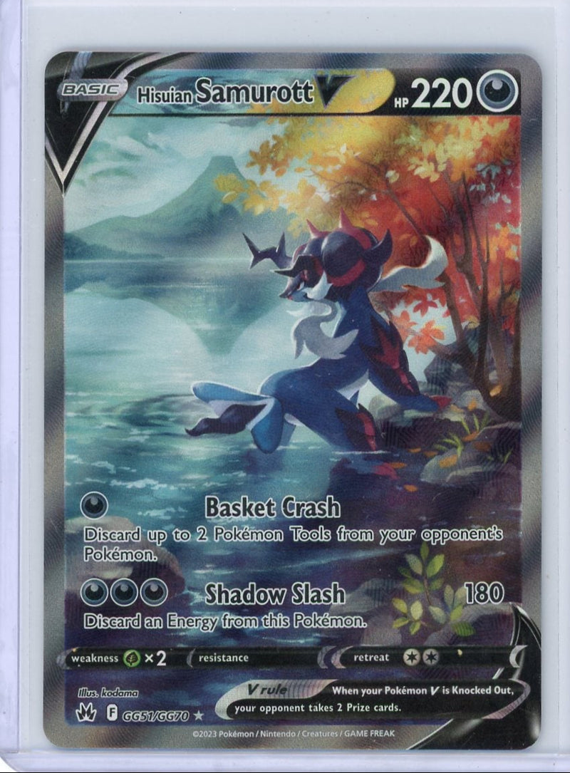 Hisuian Samurott V Pokémon Crown Zenith Galarian Gallery 