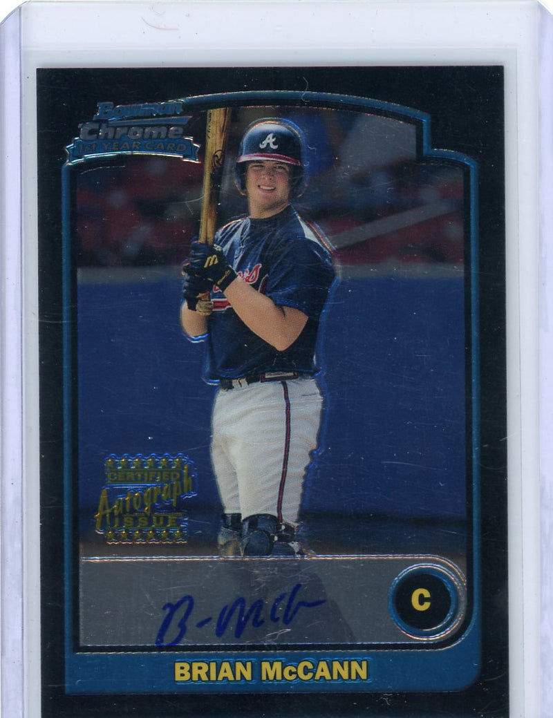 Brian McCann 2003 1st Bowman Chrome autograph