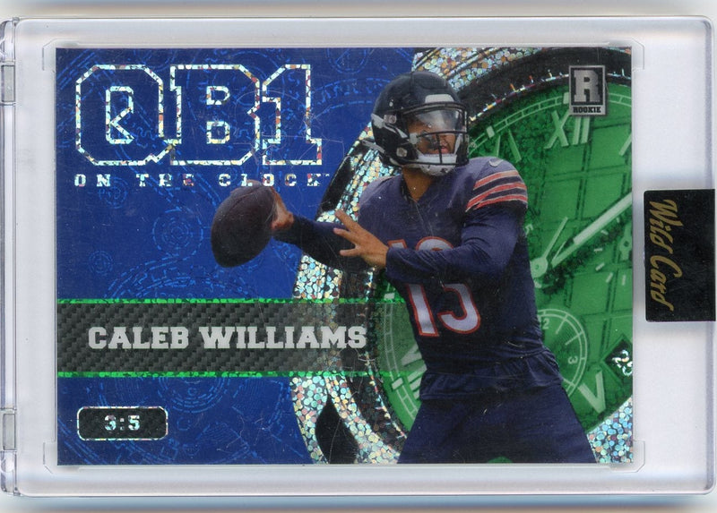 Caleb Williams 2023 Wild Card QB On the Clock rookie card 