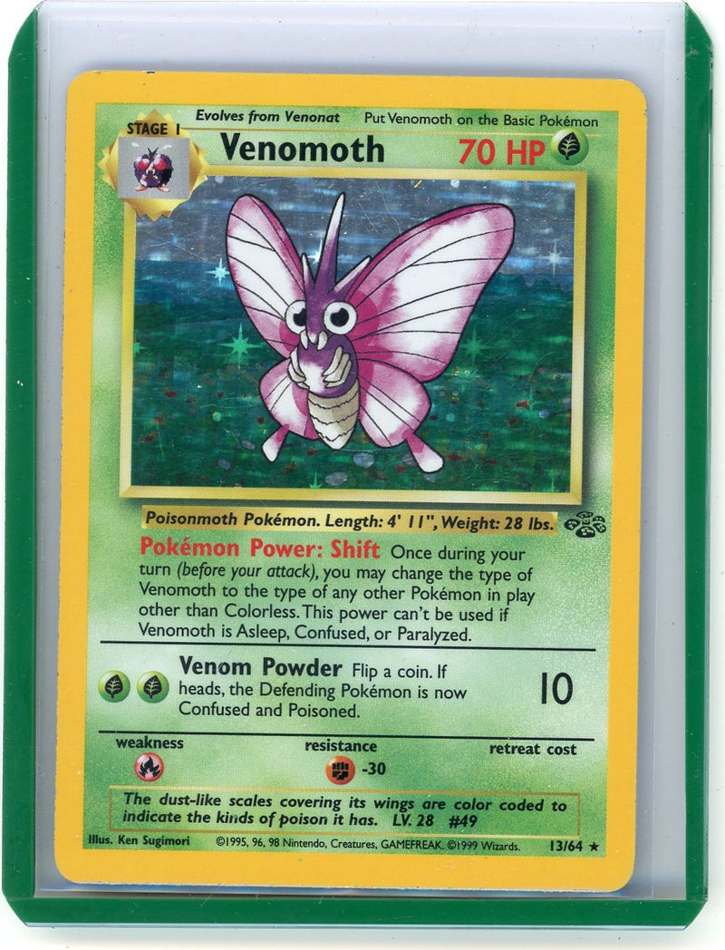 Venomoth 1999 Pokemon Jungle rare holo 13/64