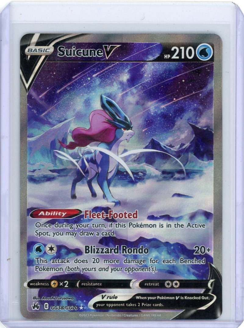 Suicune V Pokémon Crown Zenith Galarian Gallery 