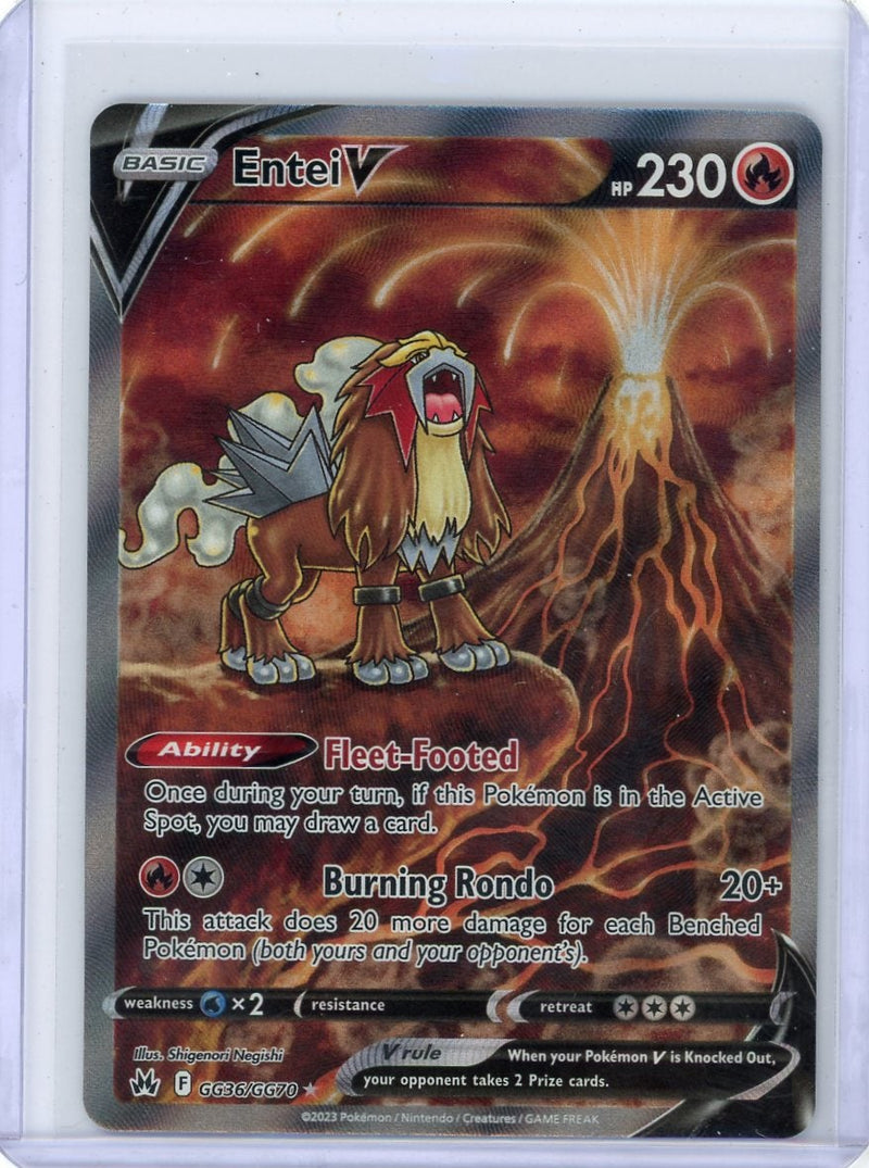 Entei V Pokémon Crown Zenith Galarian Gallery 