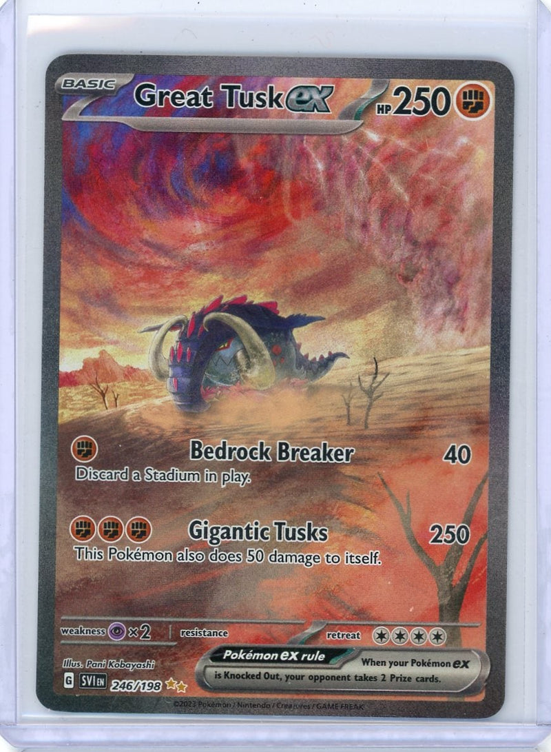 Great Tusk ex Pokémon Scarlet & Violet Special Illustration Rare 