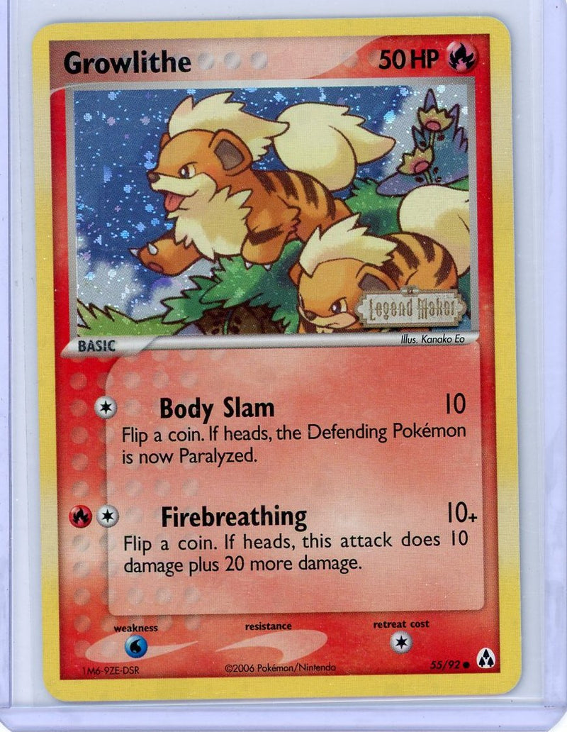 Growlithe 2006 Pokemon Legend Maker holo 55/92