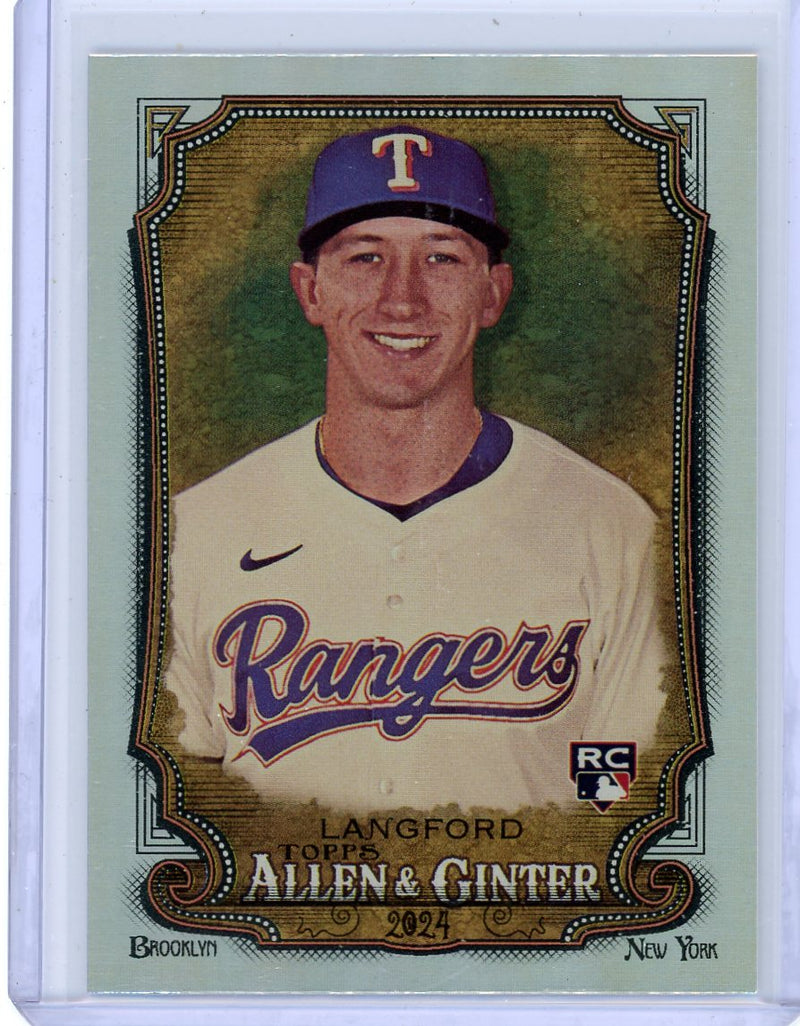 Wyatt Langford 2024 Topps Allen & Ginter Hot Box foil rookie card