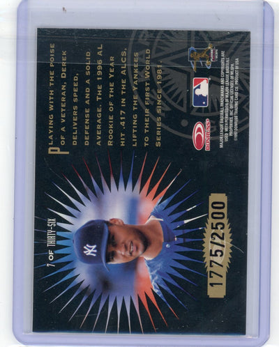 Derek Jeter 1997 Leaf 22kt Gold Stars #'d 1775/2500