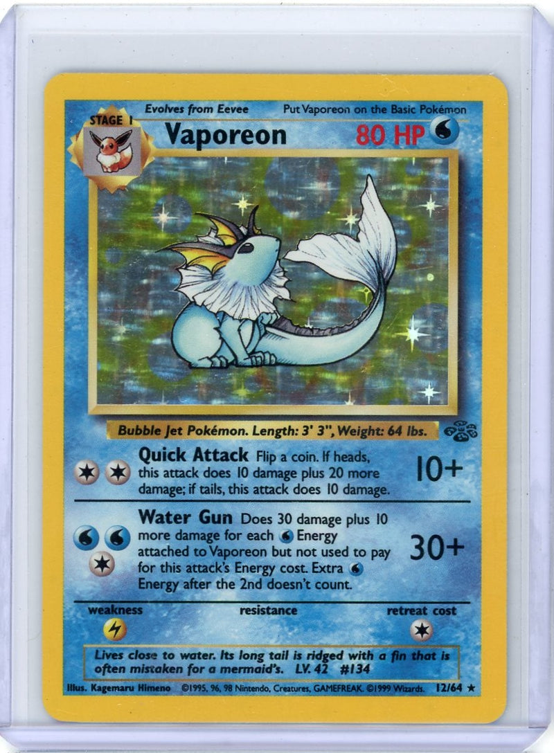 Vaporeon Pokémon Jungle Holo 