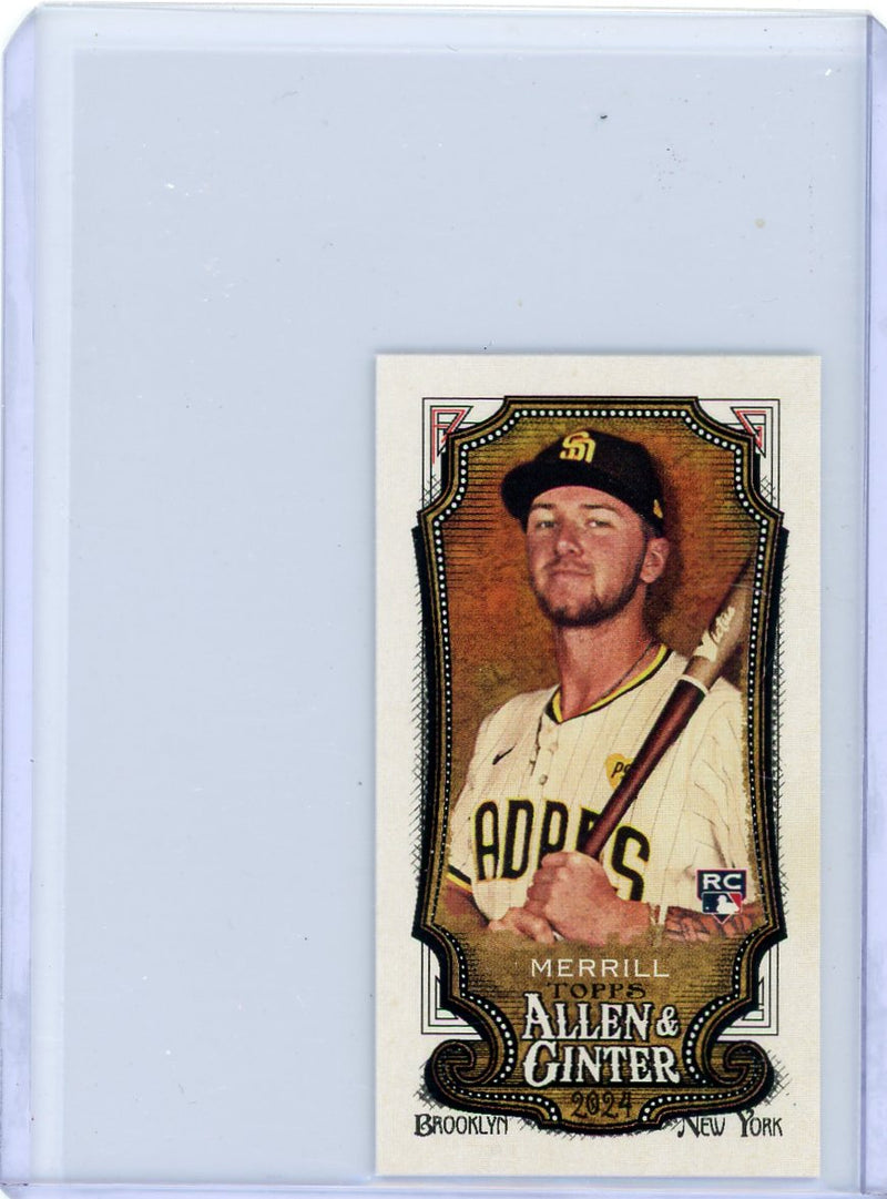 Jackson Merrill 2024 Topps Allen & Ginter mini rookie card