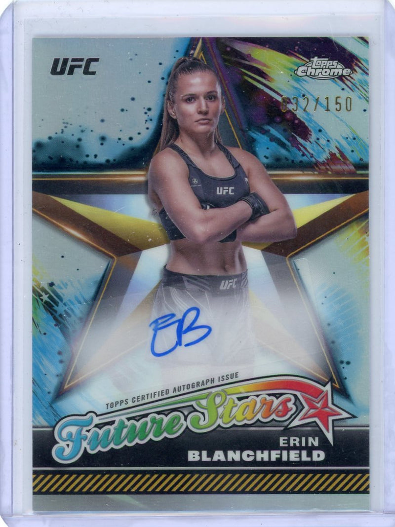 Erin Blanchfield 2024 Topps Chrome UFC Future Stars autograph 