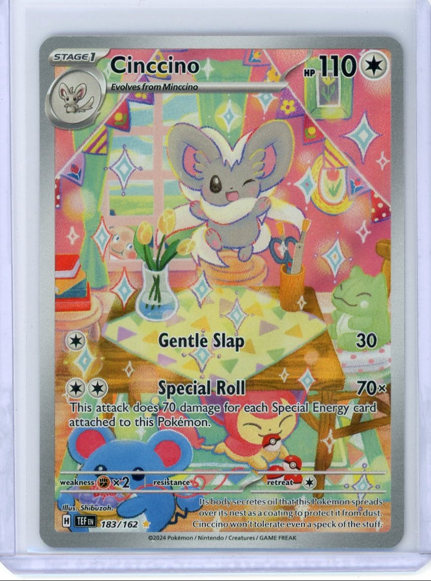 Cinccino Pokémon Temporal Forces Illustration Rare #183/162