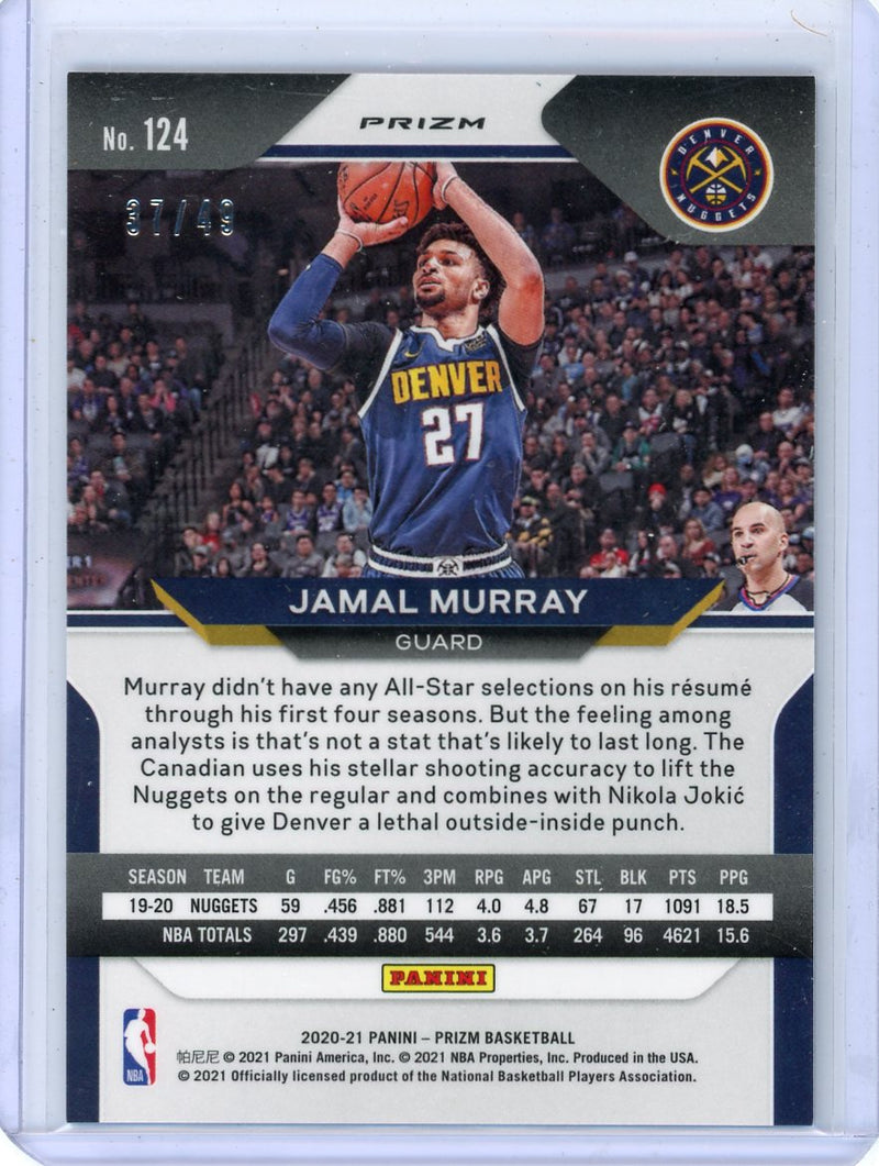 Jamal Murray 2020-21 Panini Prizm blue scope prizm 